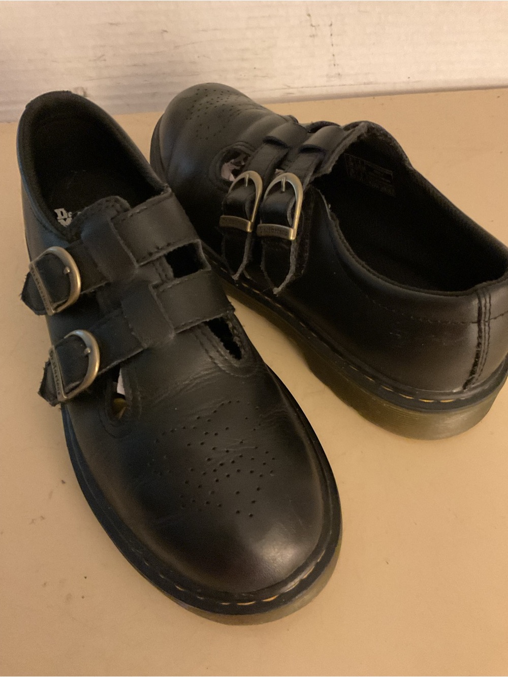 Dr. Martens women black leather Mary Jane 8065 shoes US 5